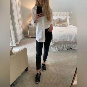 Frank & Eileen white button up blouse